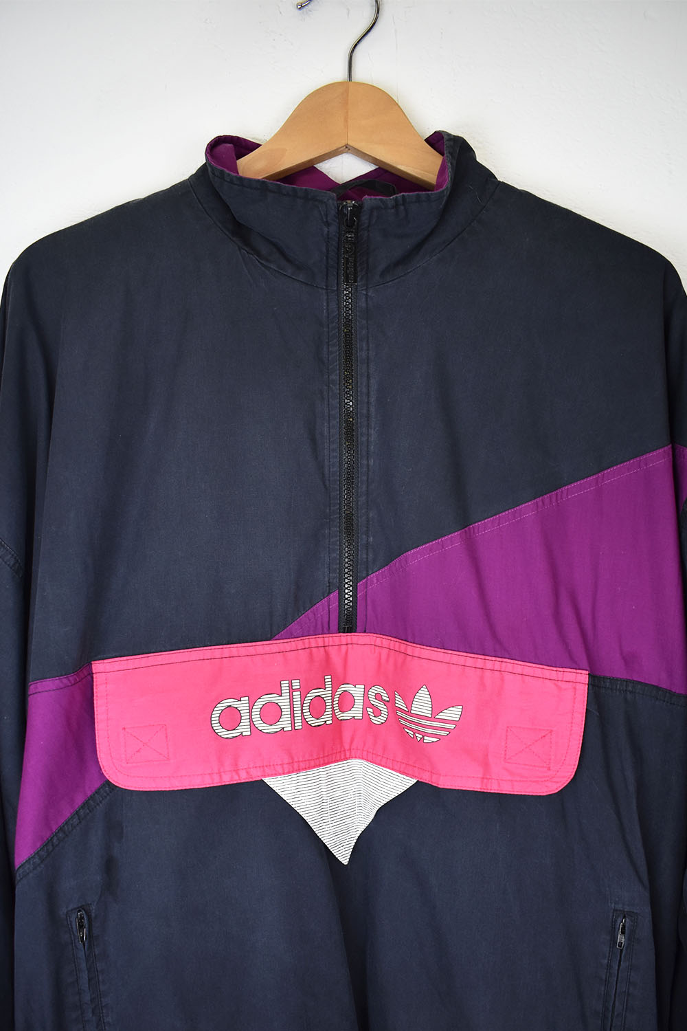 Adidas retro windbreaker best sale